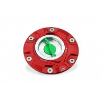 CNC Racing TRICOLORE 'GEAR' Aluminum Gas Cap for MV 3 cylinder Models, Aprilia, Moto Guzzi, and Triumph CNC Racing TRICOLORE 'GEAR' Aluminum Gas Cap for MV 3 cylinder Models, Aprilia, Moto Guzzi, and Triumph
